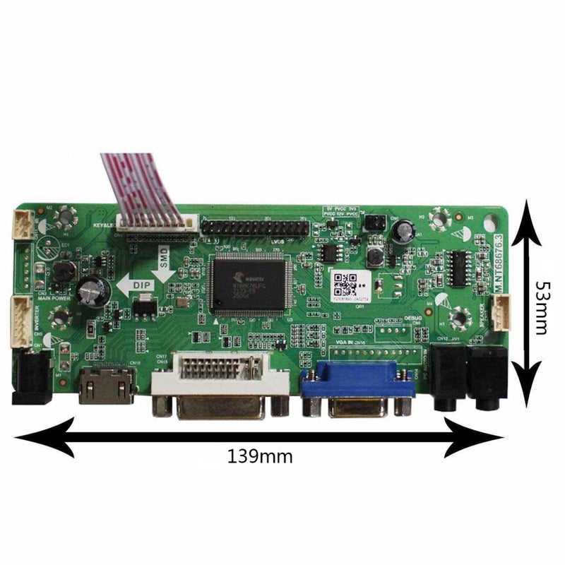 VSDISPLAY 17" 19" 1280x1024 6Pin LED Backlight 30Pin LVDS LCD VGA DVI Audio Controlller Kit, Fit to Modification LCD M170ETN01 1 M170ETN01.3 M190ETN01.0 G190ETN01.0 - Image 3